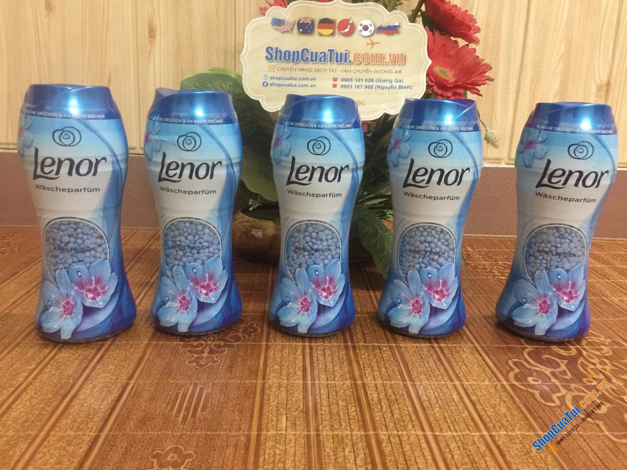 Xả thơm quần áo - Viên xả vải LENOR cho quần áo 4 mùa ngát hương, mềm mại