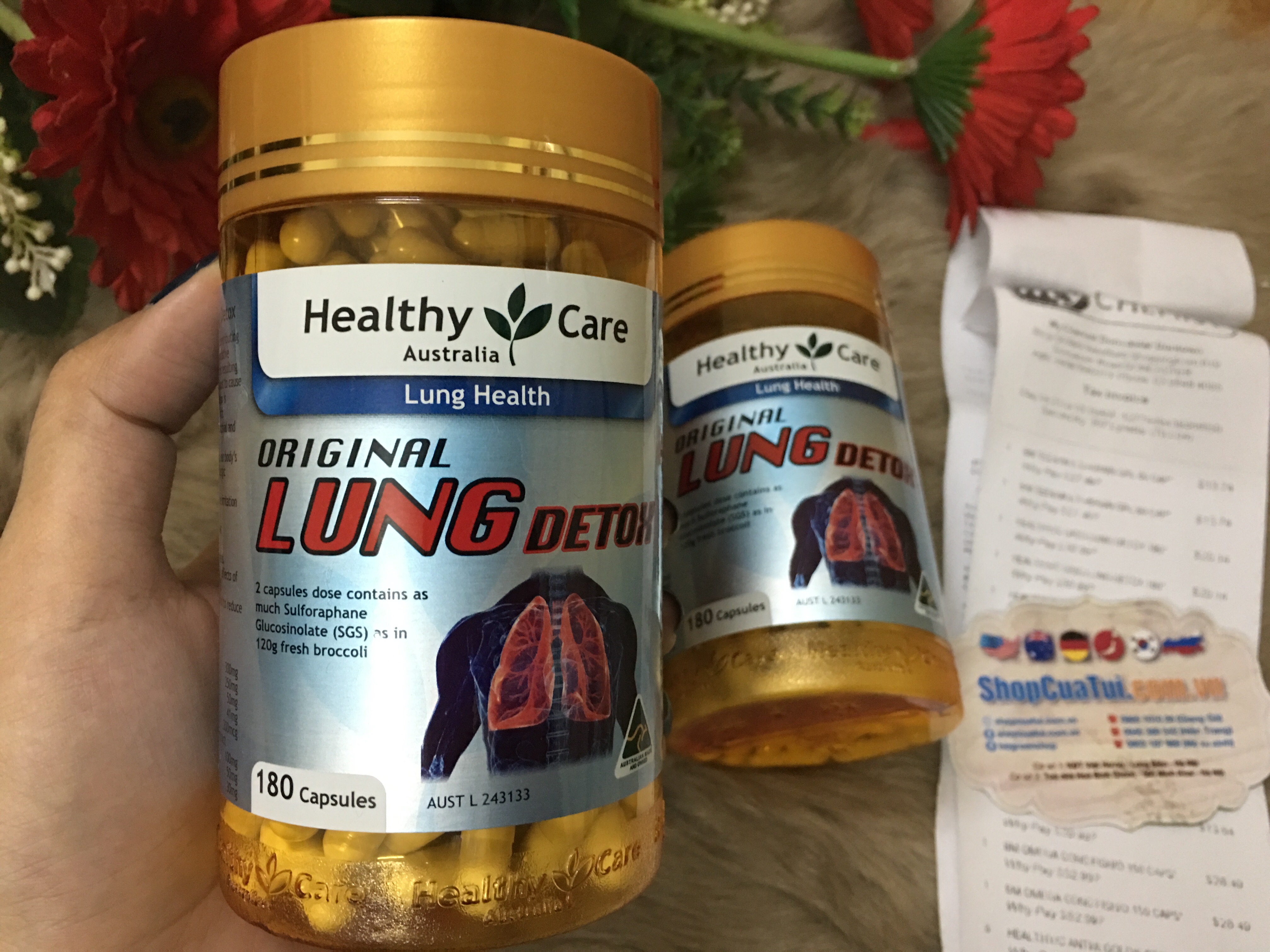 THẢI ĐỘC PHỔI Healthy Care Original Lung Detox 180 VIÊN