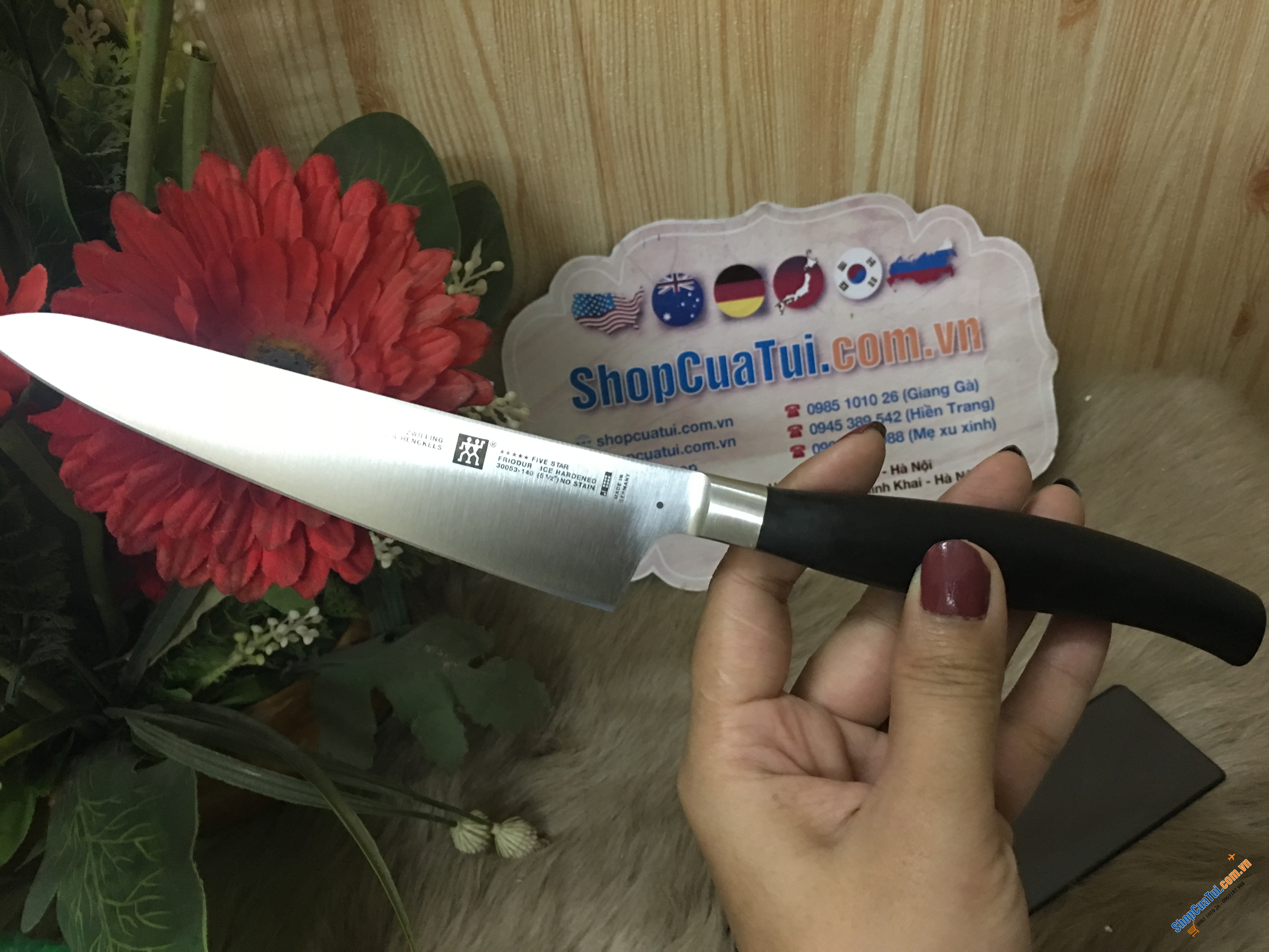 DAO THÁI GỌT Zwilling FIVE STARS - TRỌN ĐỜI KHÔNG HỎNG