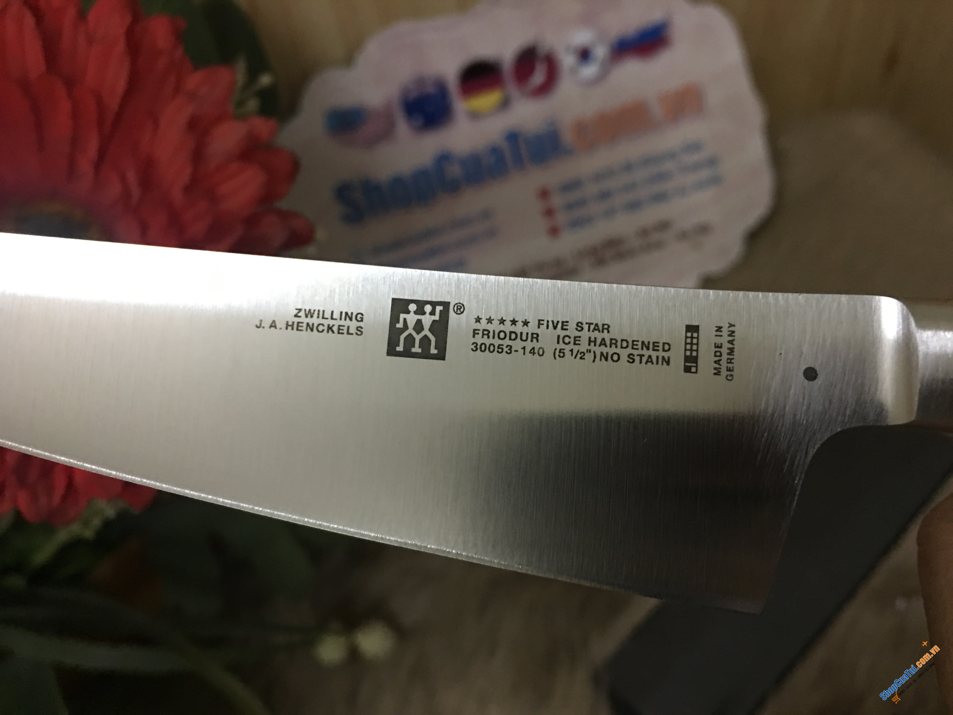 DAO THÁI GỌT Zwilling FIVE STARS - TRỌN ĐỜI KHÔNG HỎNG