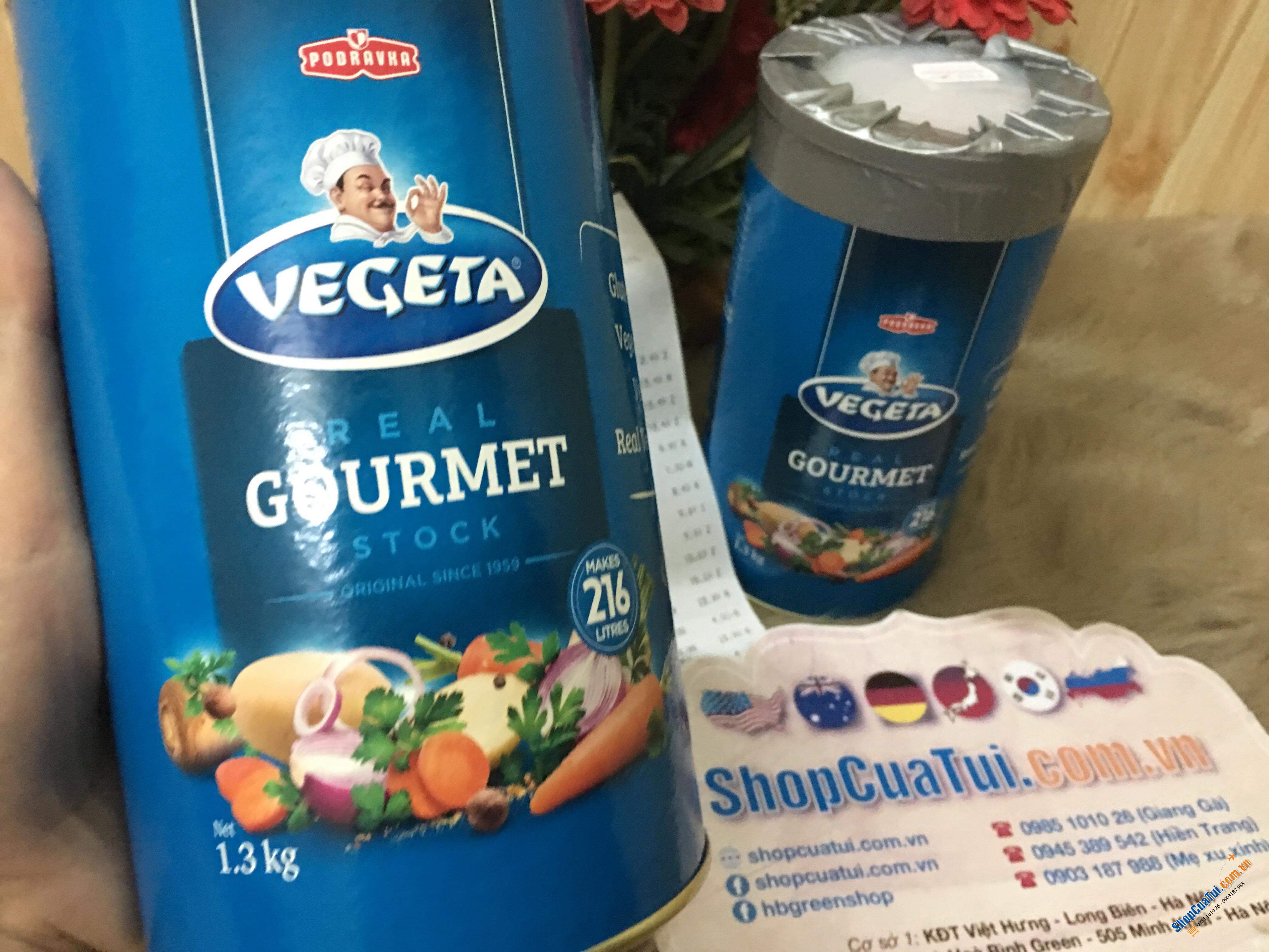 GIA VỊ (HẠT NÊM) RAU CỦ QUẢ VEGETA  1,3kg => HẠT NÊM VEGETA - NÊM TÌNH YÊU THƯƠNG