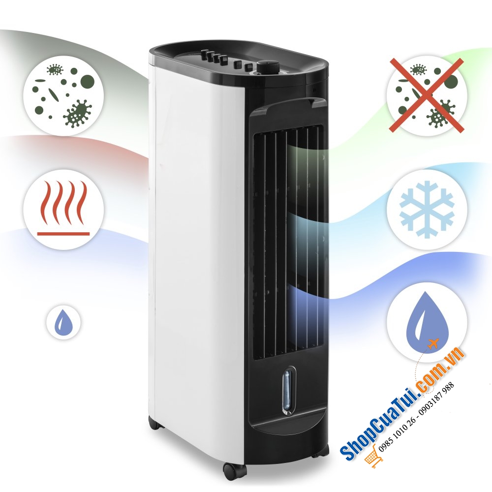 Quạt hơi nước - lọc không khí điều hoà- tạo ẩm 3 in 1 Trotec AirCooler PAE 10 - hàng Trotec lừng danh chất lượng số 1 Germany
