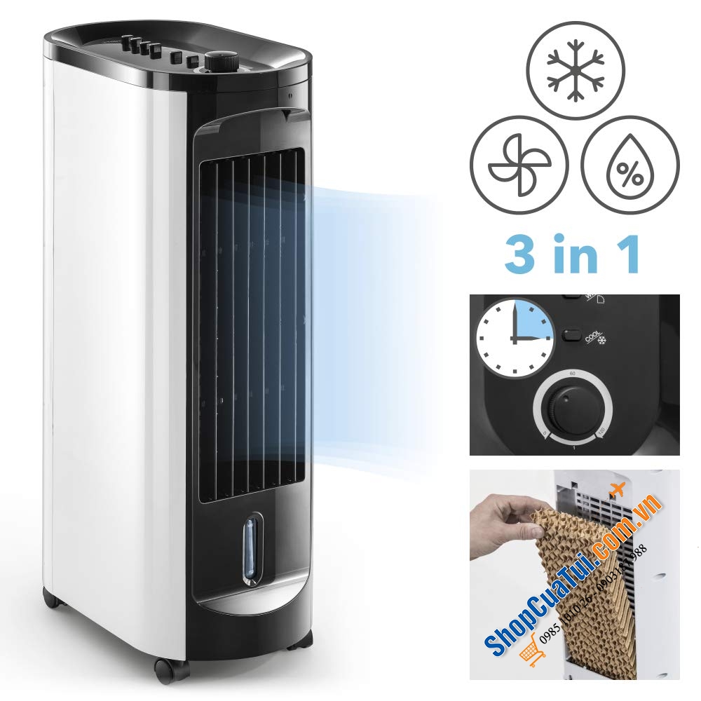 Quạt hơi nước - lọc không khí điều hoà- tạo ẩm 3 in 1 Trotec AirCooler PAE 10 - hàng Trotec lừng danh chất lượng số 1 Germany