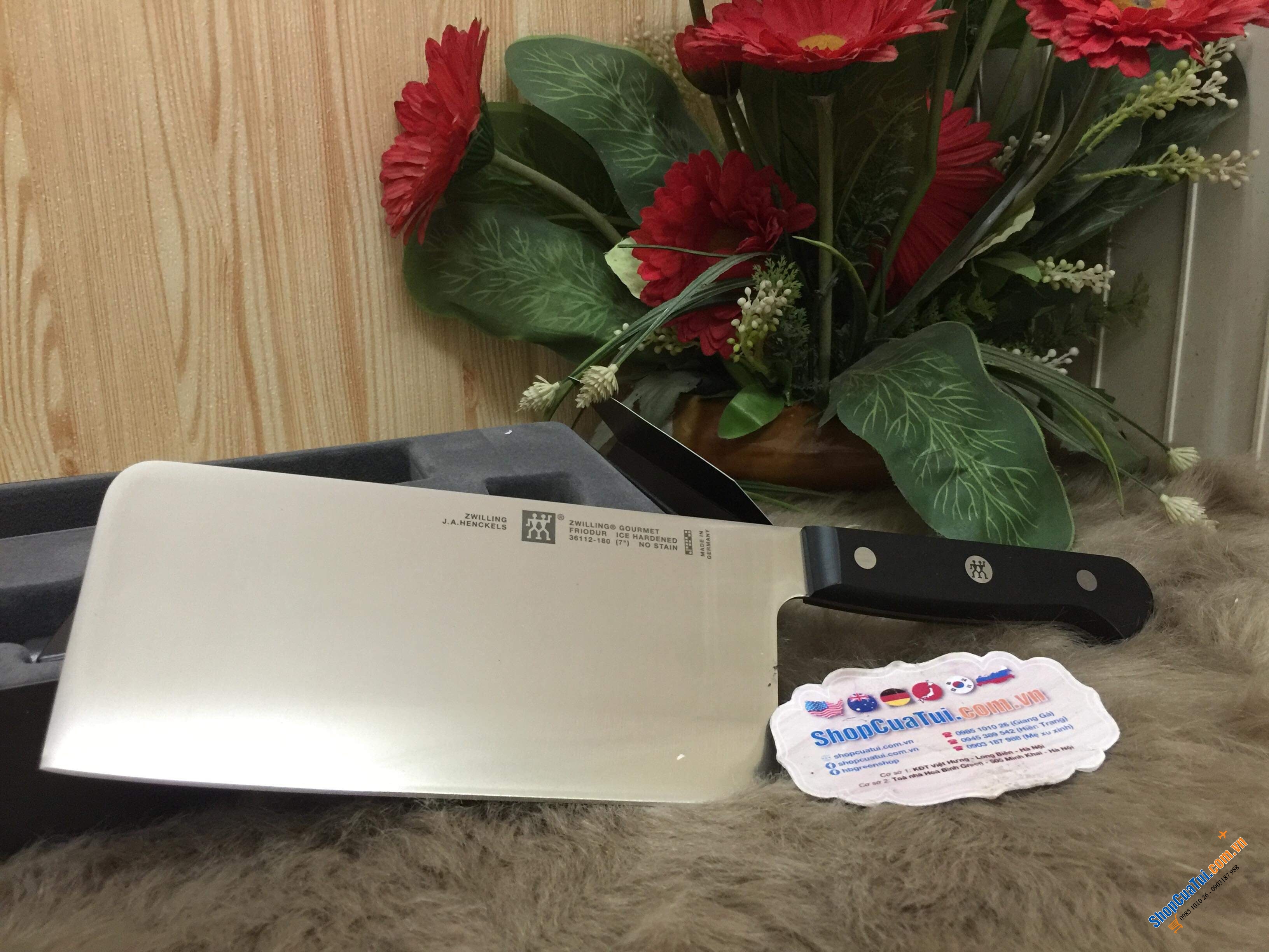 SET DAO THÁI TO BẢN TẶNG KÈM MÀI DAO SIÊU TỐT ZWILLING GOURMET - DÒNG ĐẦU BẢNG