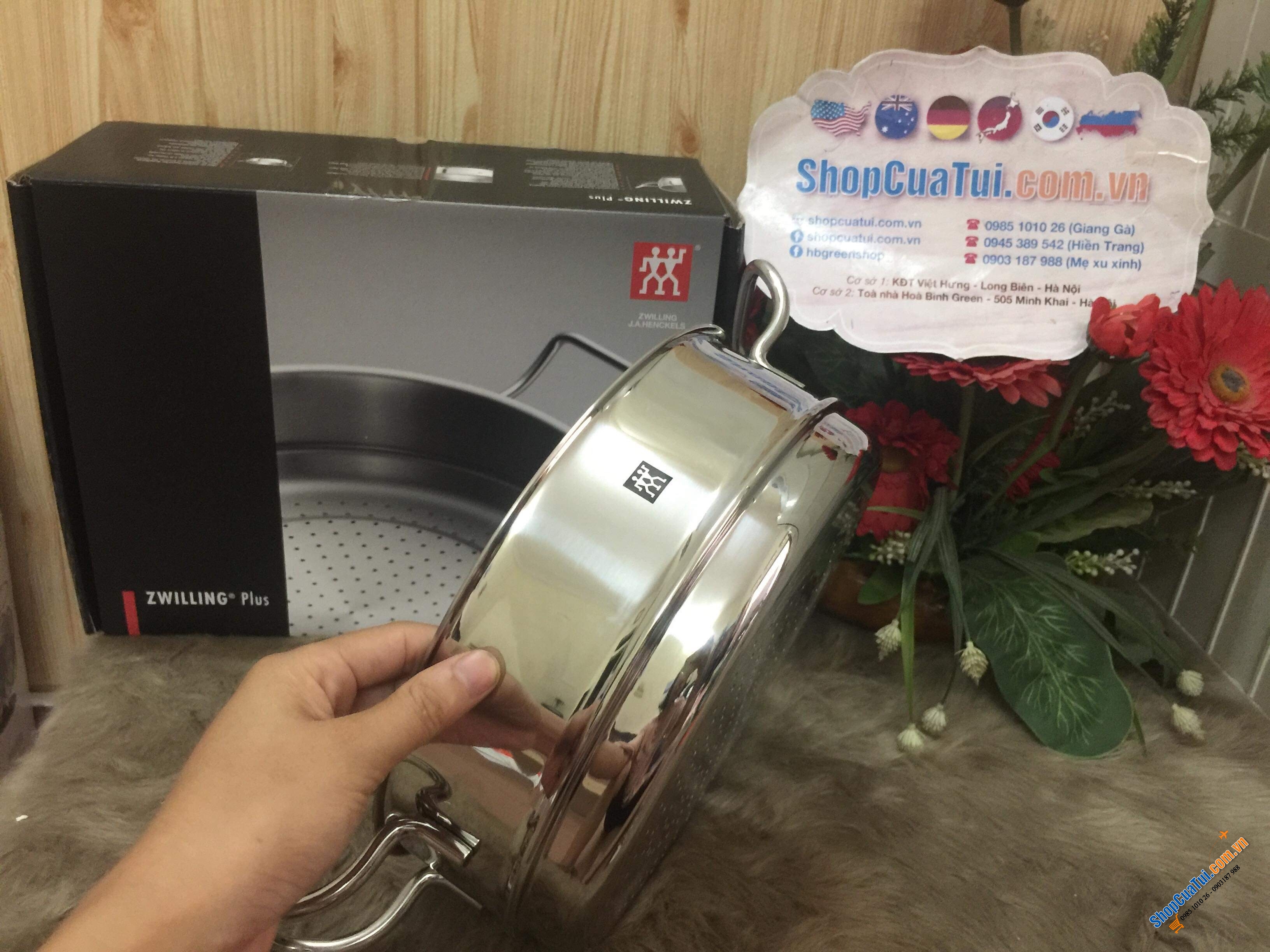 XỬNG HẤP ZWILLING SIÊU DÀY SIZE 24 cm