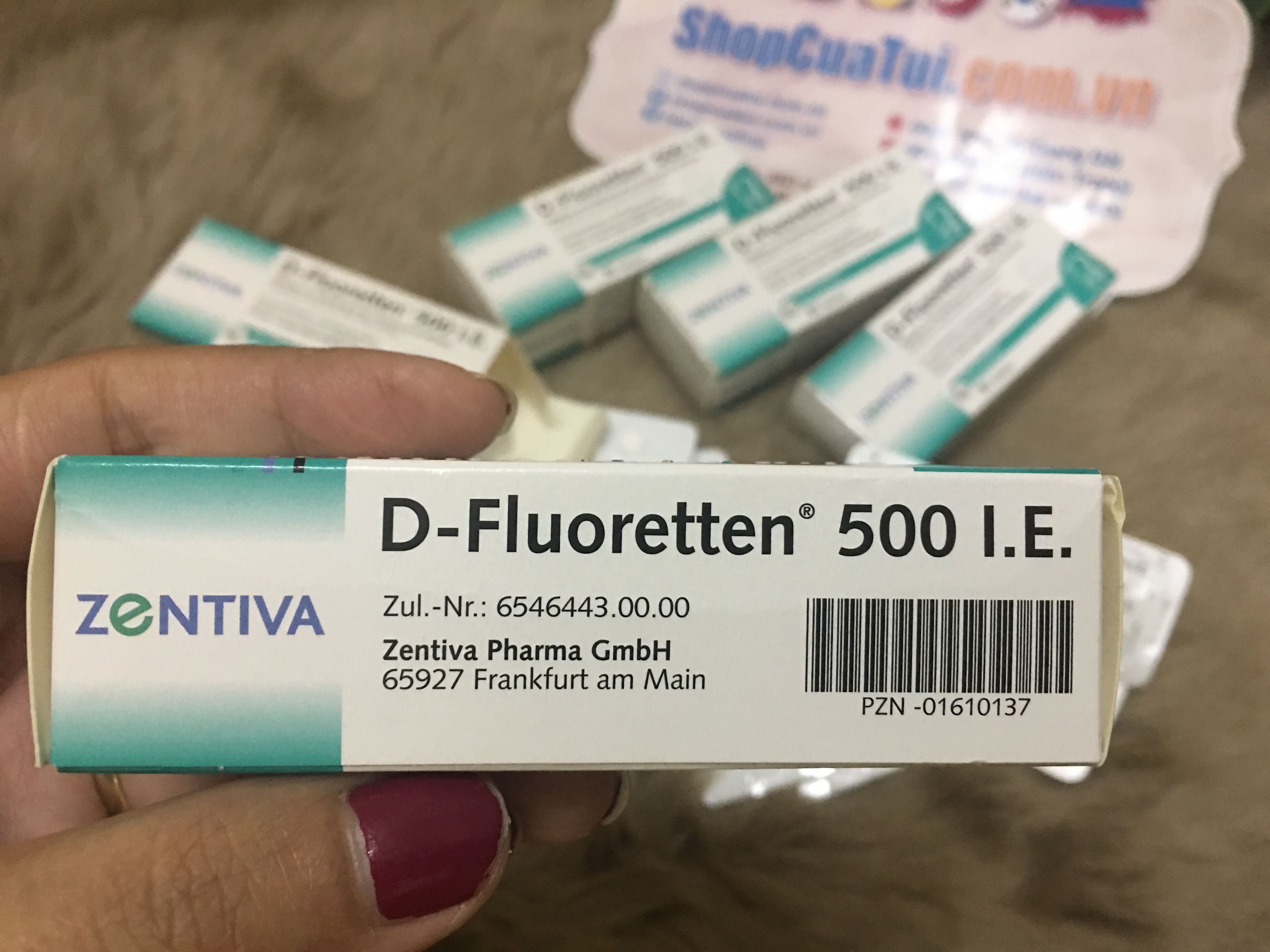 Vitamin D-Fluoretten 500 I.E (Cho trẻ 2 tuần đến 2 năm tuổi) MẪU MỚI NHẤT 2019