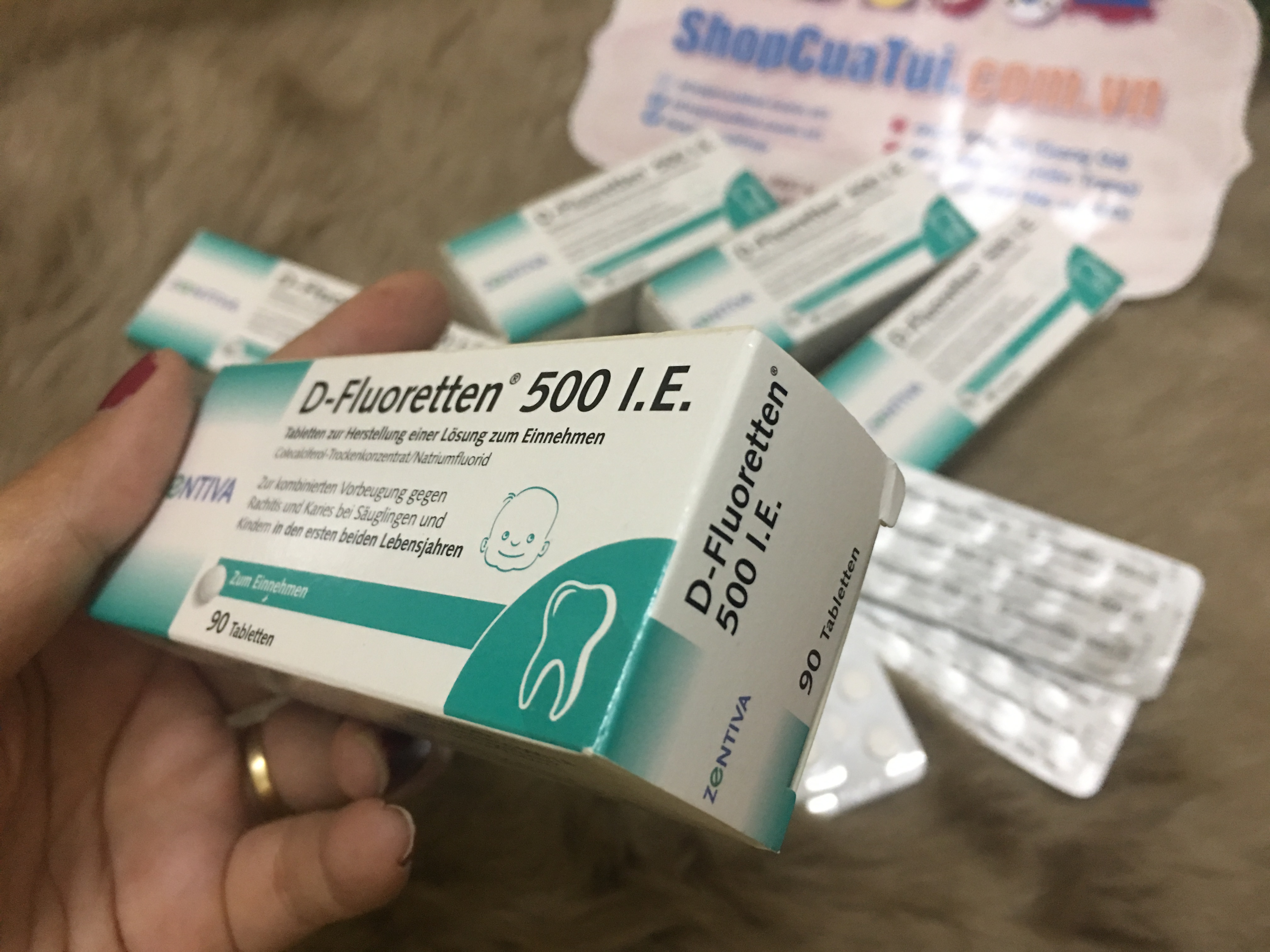 Vitamin D-Fluoretten 500 I.E (Cho trẻ 2 tuần đến 2 năm tuổi) MẪU MỚI NHẤT 2019