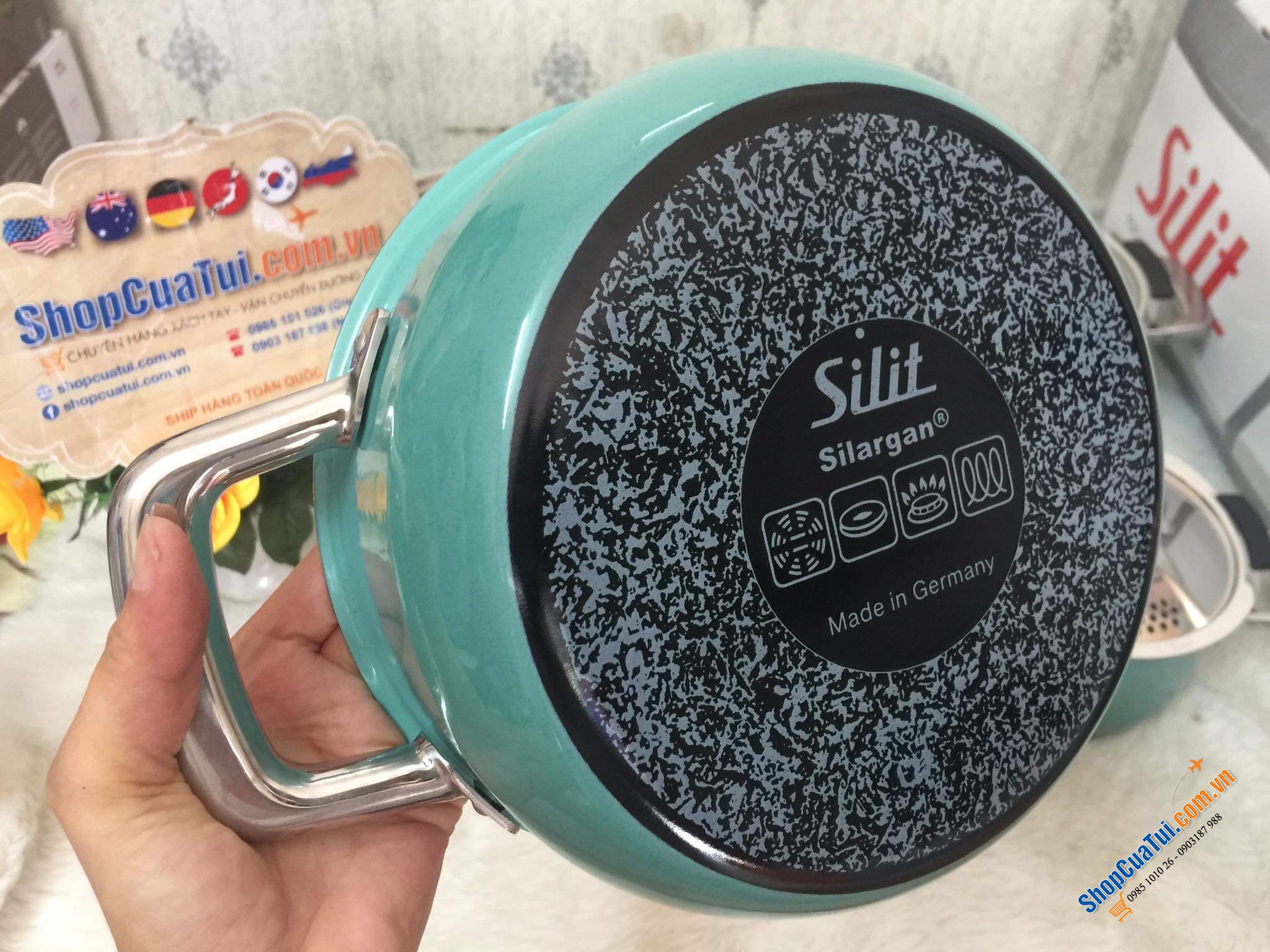 Bộ nồi  SILIT NATURE màu xanh 4 món đắt nhất trong các màu