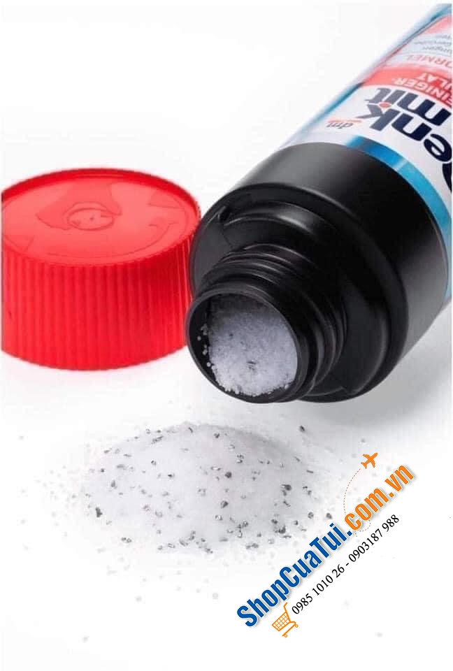 Bột thông cống của hãng Denkmit - nổi tiếng tại Đức về các sản phẩm thiết yếu phục vụ trong các gia đình