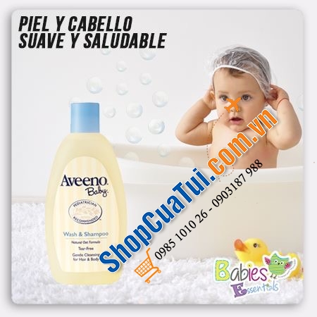 SỮA TẮM GỘI TOÀN THÂN CHO BÉ AVENOO BABY WASH & SHAMPOO 532ml( chai lớn)