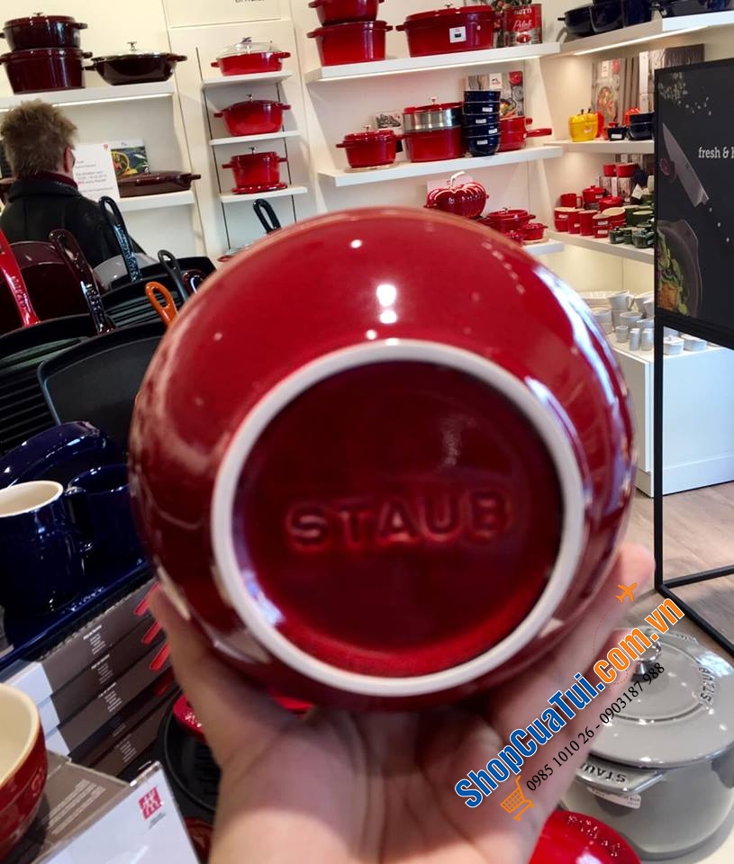 BÁT ĂN CƠM STAUB MÀU ĐỎ HOẶC MÀU MEN RẠN