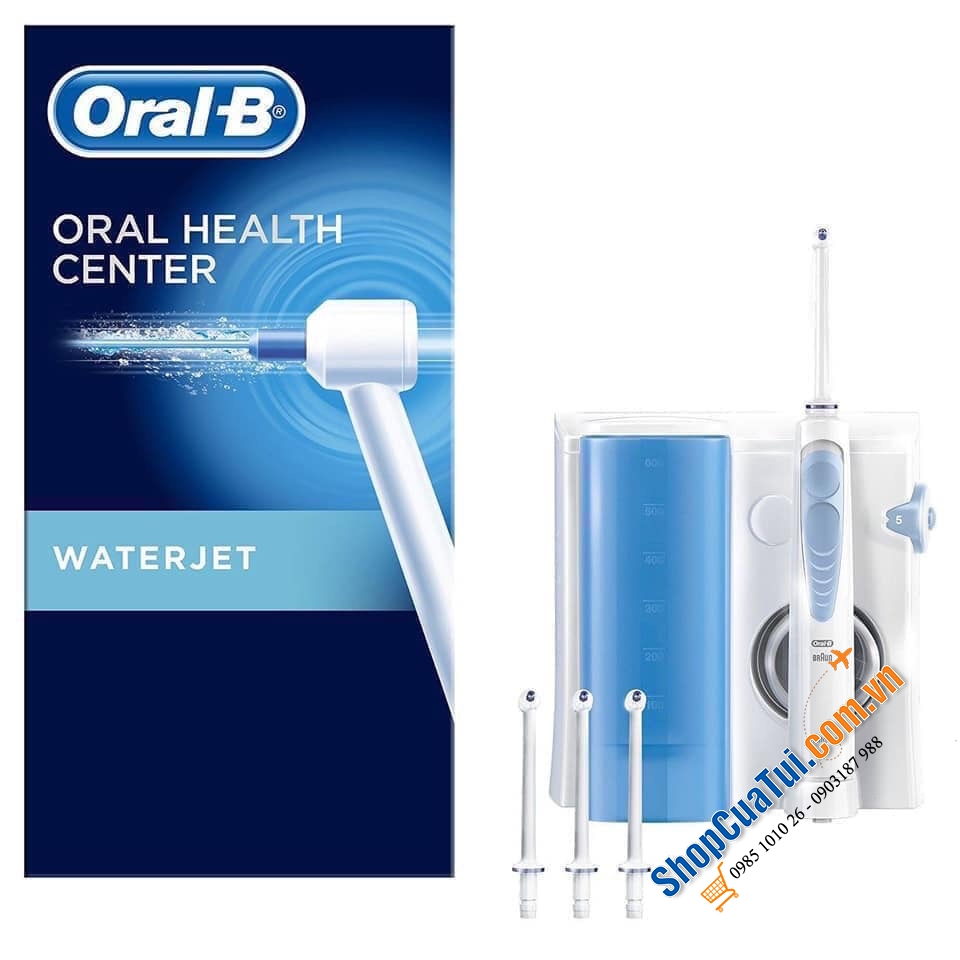 TĂM NƯỚC ORAL B WATERJET GỒM 4 ĐẦU CẮM