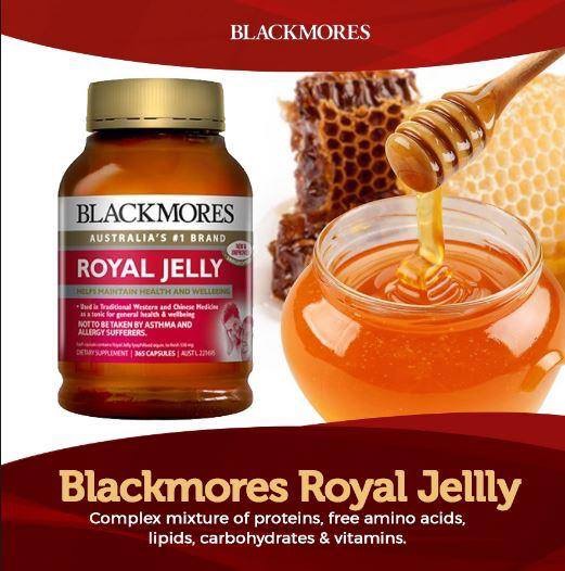 SỮA ONG CHÚA BLACKMORES 365 VIÊN Blackmores Royal Jelly 365 capsule