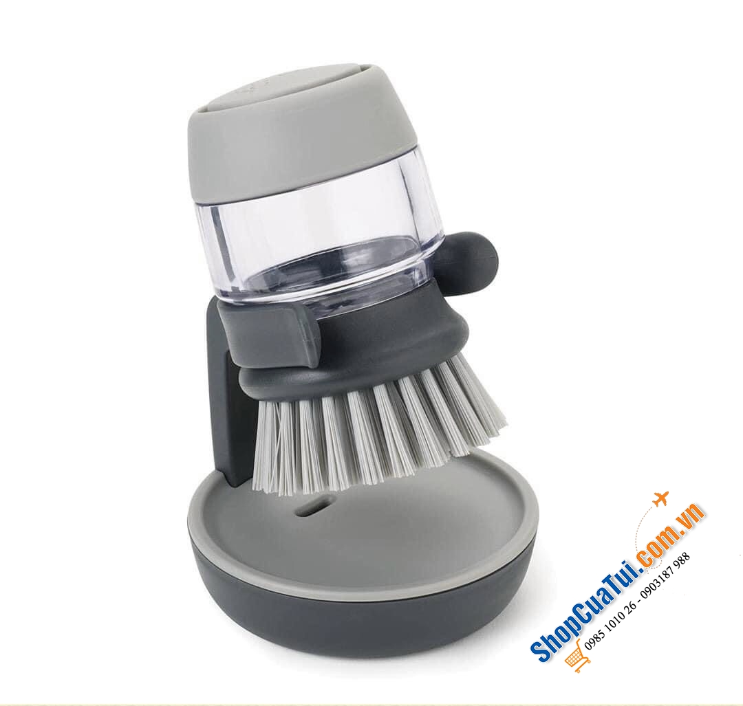 Dụng cụ rửa xoong nồi Joseph Joseph 85005 - CHỔI RỬA KÈM BÌNH ĐỰNG NƯỚC RỬA JOSEPH JOSEPH - DỤNG CỤ CỌ XOONG NỒI  kèm bình nước rửa bát mini