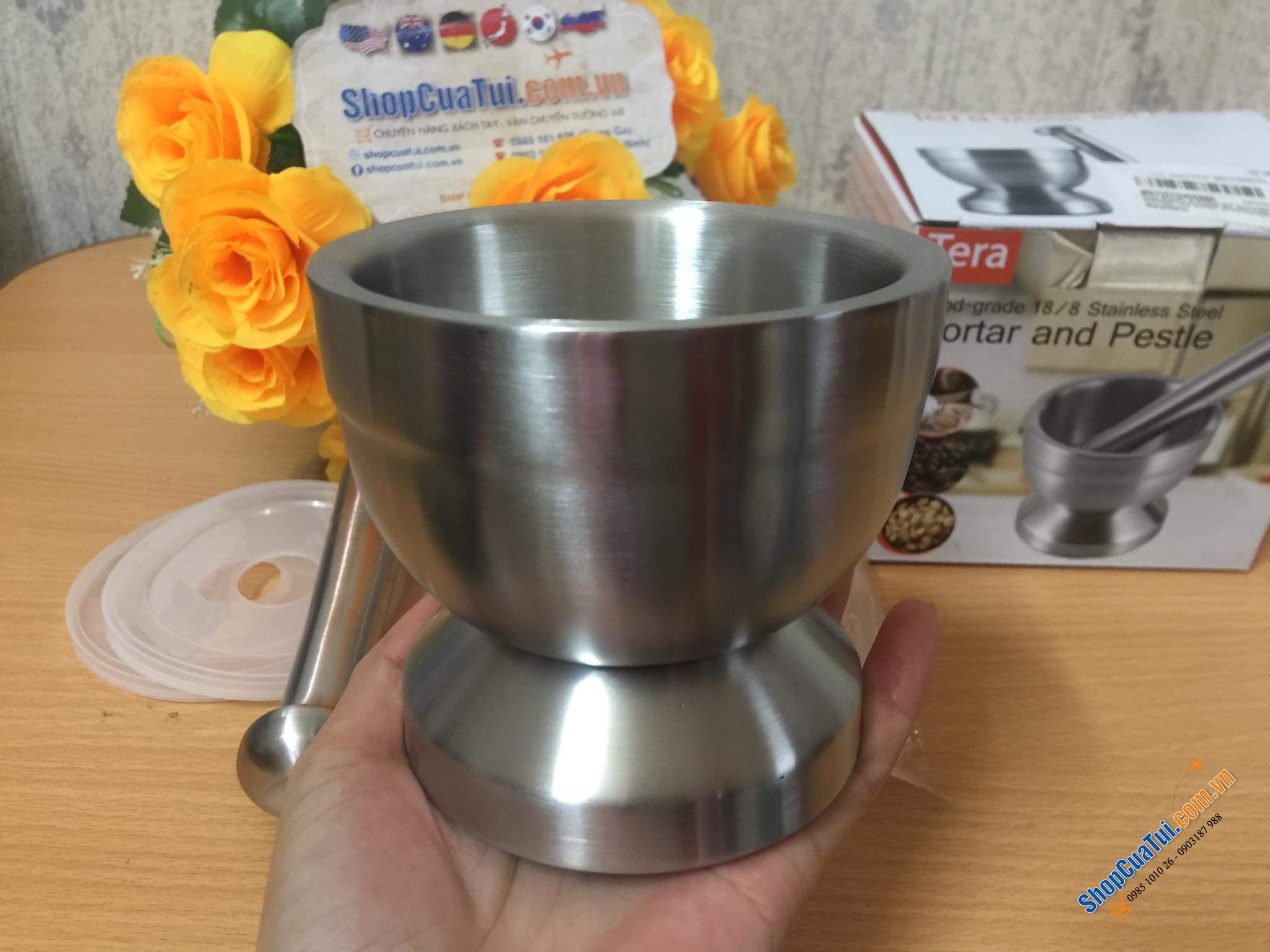 Set chày cối Tera nội địa Đức siêu xinh