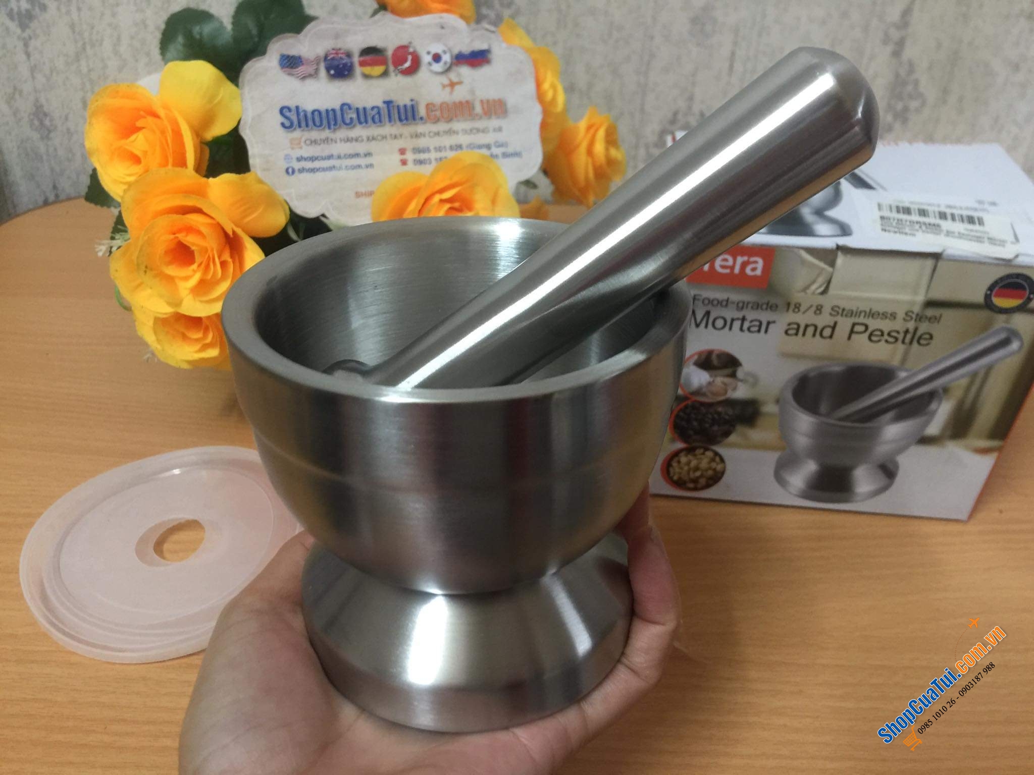 Set chày cối Tera nội địa Đức siêu xinh