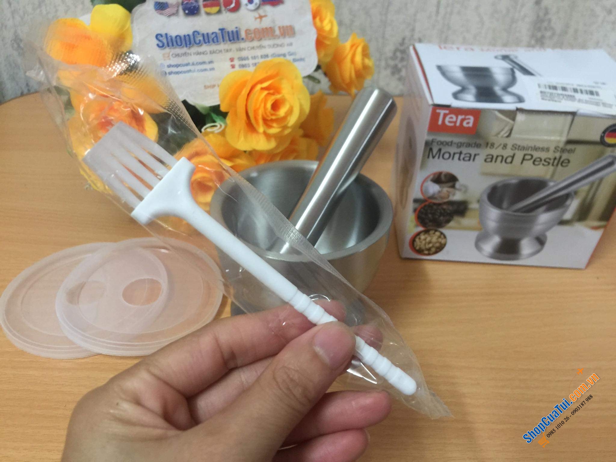 Set chày cối Tera nội địa Đức siêu xinh