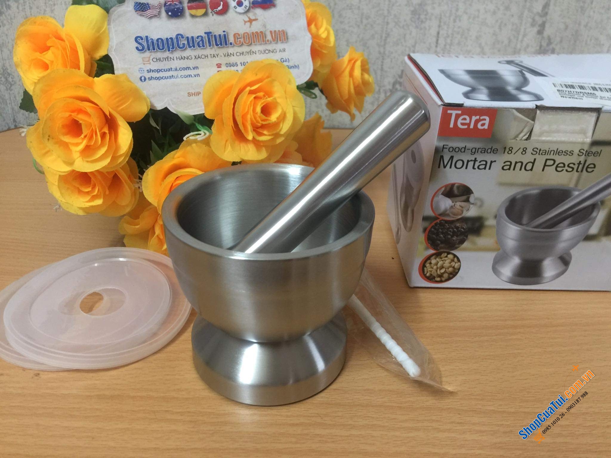 Set chày cối Tera nội địa Đức siêu xinh