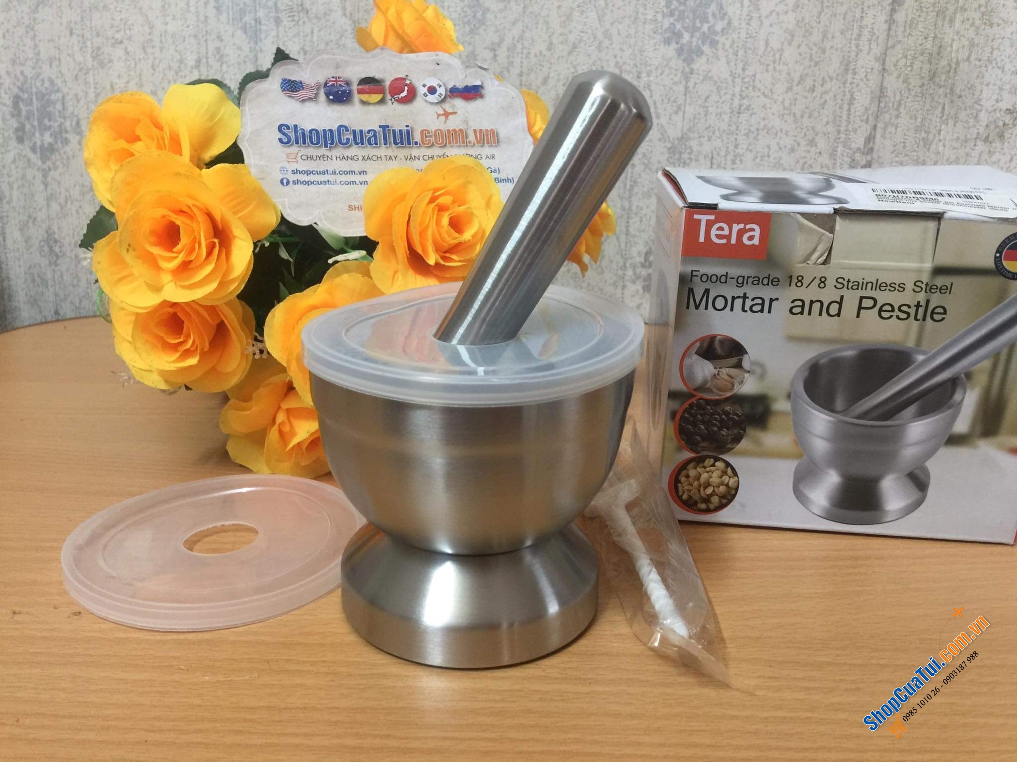 Set chày cối Tera nội địa Đức siêu xinh