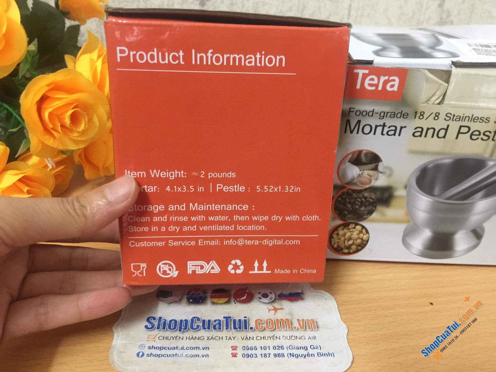 Set chày cối Tera nội địa Đức siêu xinh