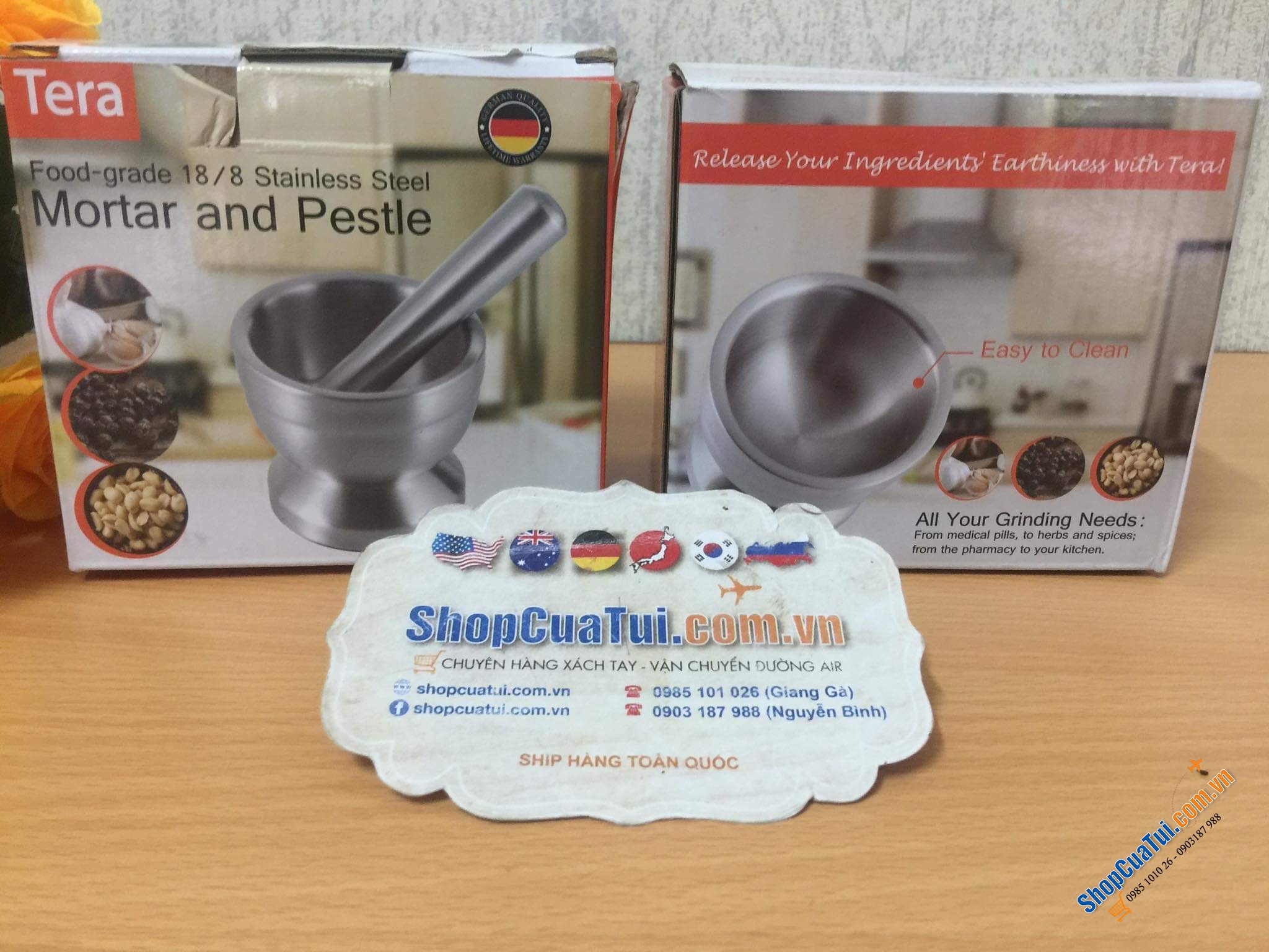 Set chày cối Tera nội địa Đức siêu xinh