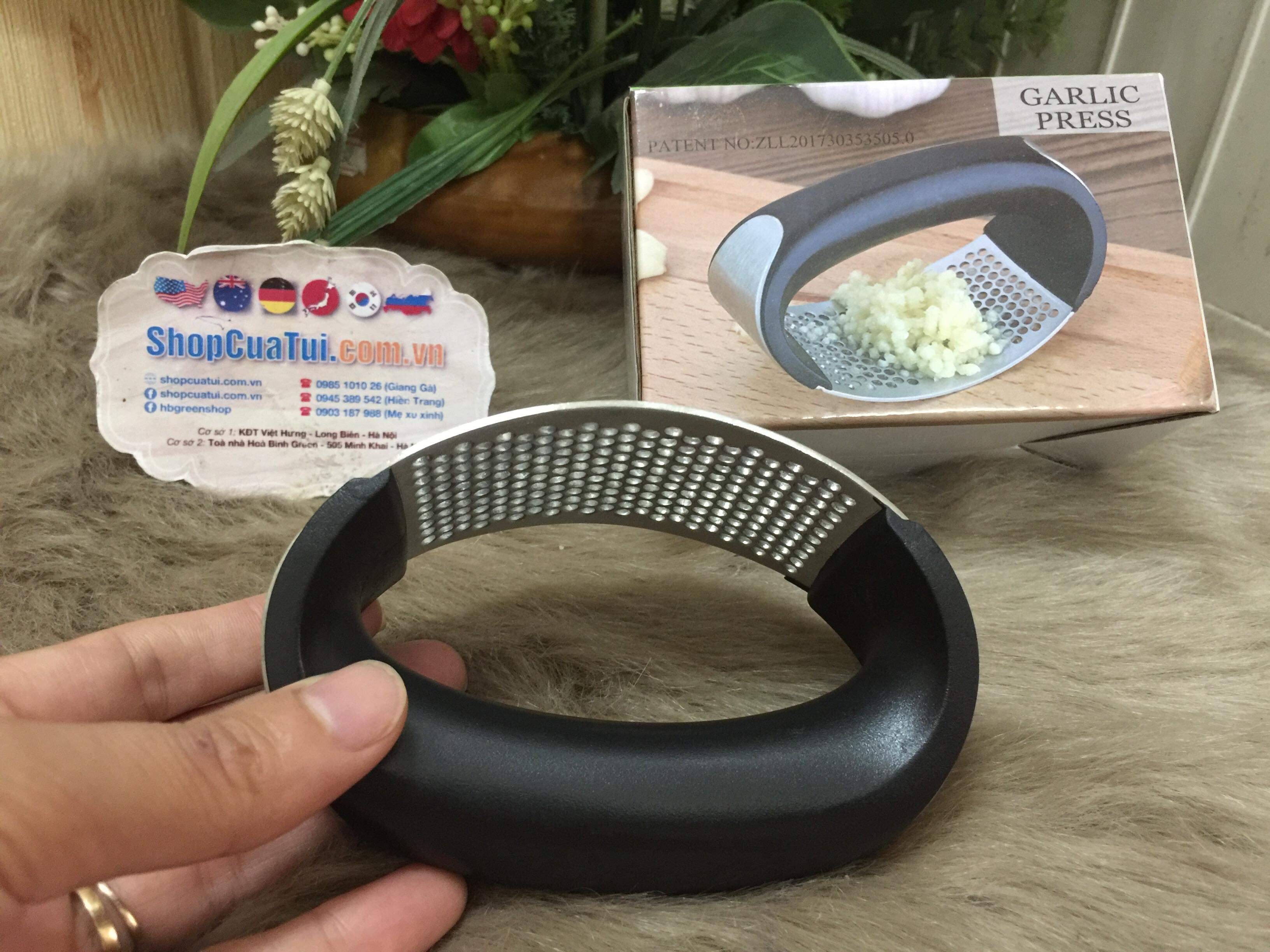 DỤNG CỤ BÓC VÀ DẬP TỎI GỪNG FHZYTG - HÀNG NỘI ĐỊA ĐỨC