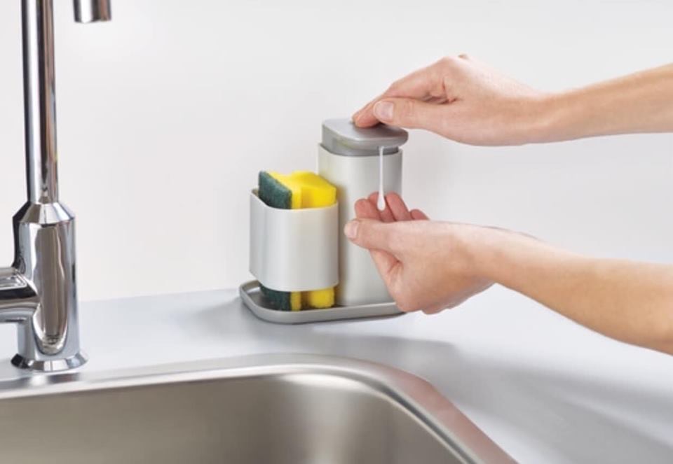 SET ĐỰNG NƯỚC RỬA BÁT KÈM GIẺ LAU JOSEPH JOSEPH 