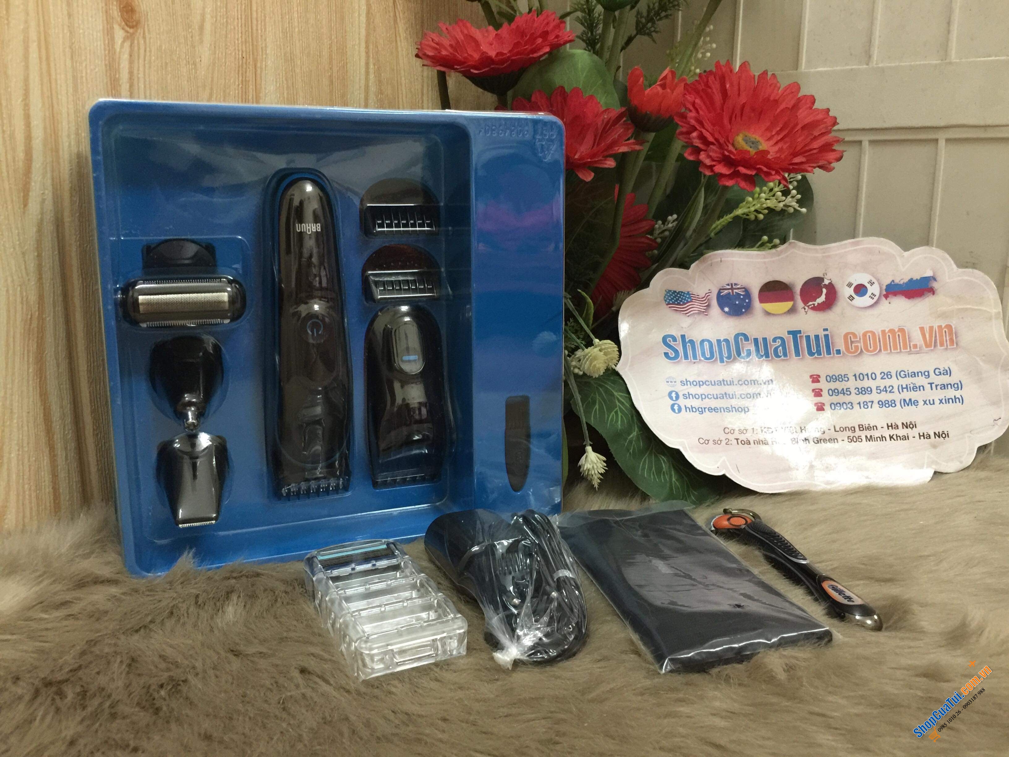 BỘ DỤNG CỤ CHĂM SÓC RÂU TÓC, LÔNG BRAUN 9IN1