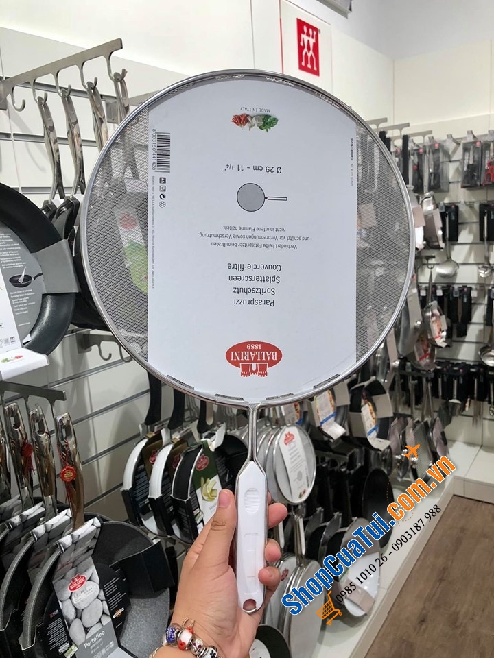 LƯỚI CHẮN DẦU BALLARINI - THƯƠNG HIỆU THUỘC ZWILLING ĐỨC - MADE IN ITALY