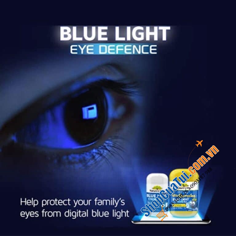 Bổ mắt VIÊN NHAI BẢO VỆ MẮT DÀNH CHO TRẺ EM Nature Way Kids Smart Vita Gummies Blue Light Eye Defence 50 Pastilles