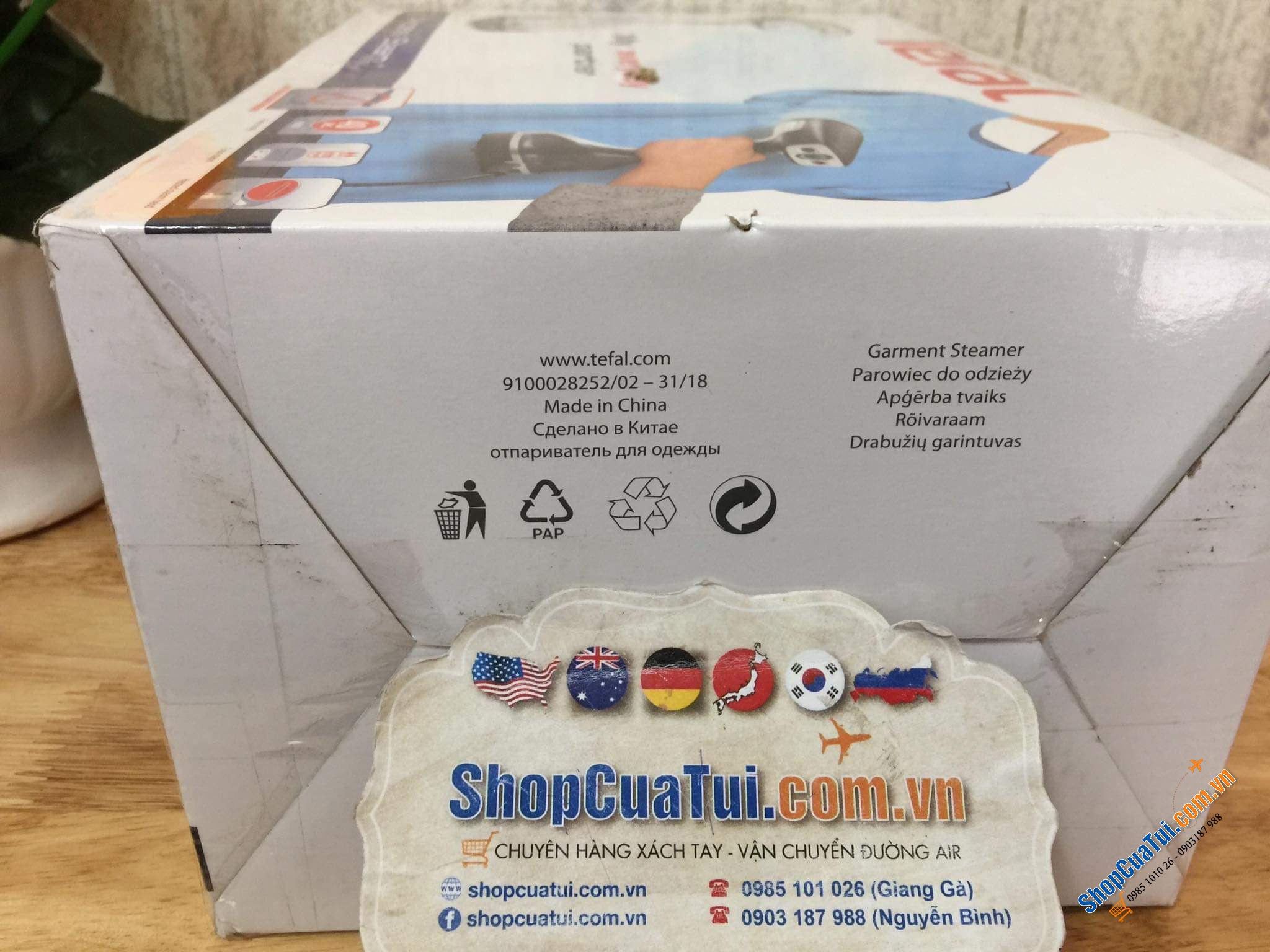 BÀN LÀ HƠI NƯỚC CẦM TAY TEFAL DT8100 THẾ HỆ MỚI CÔNG SUẤT MẠNH HƠN