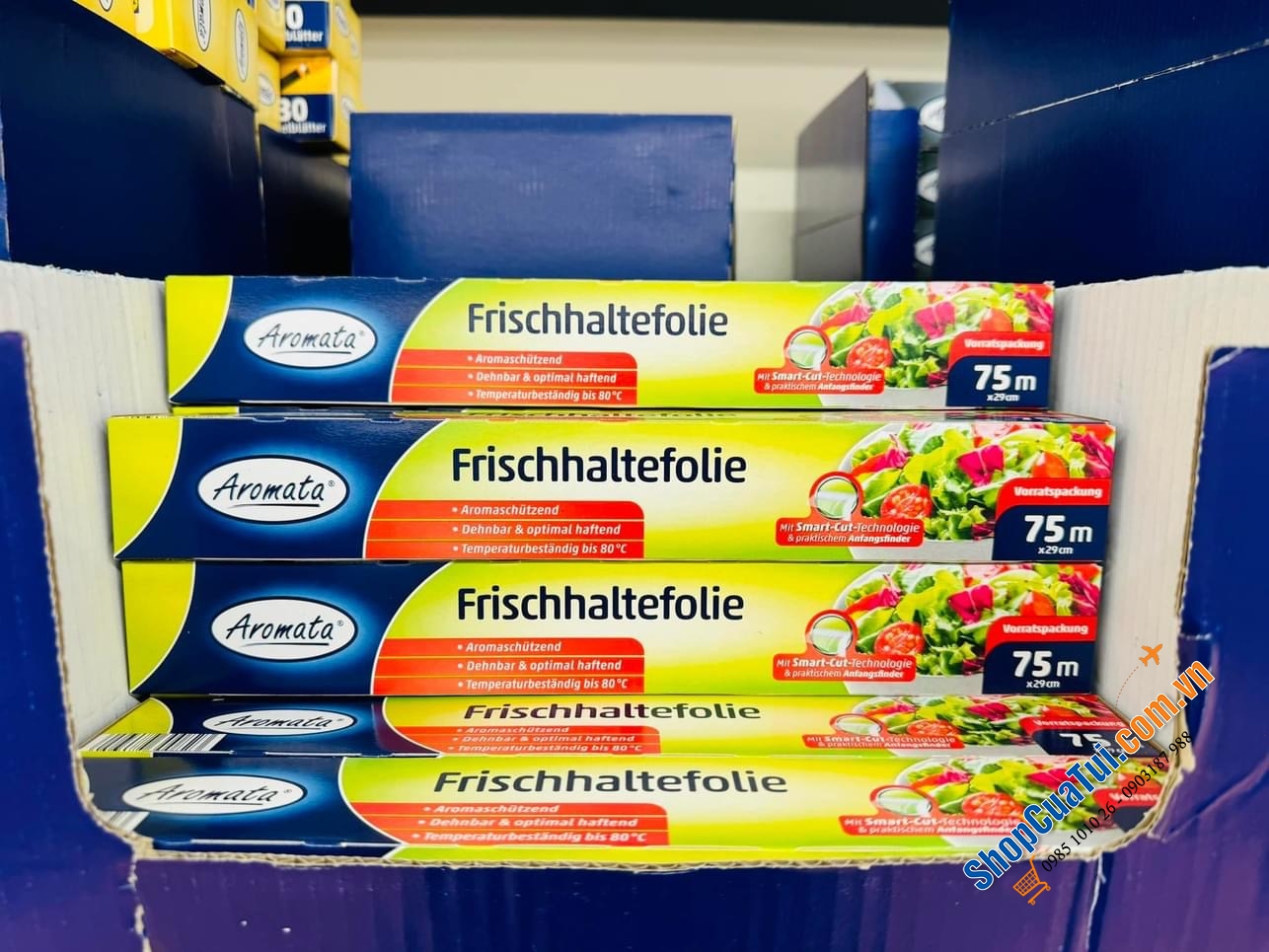 Màng bọc thực phẩm Aromata, Đức 75 met, ngang 29 cm
