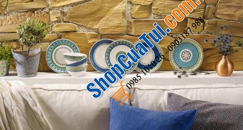 SET 6 ĐĨA VILLEROY BOCH CASALE BLU 22 CM