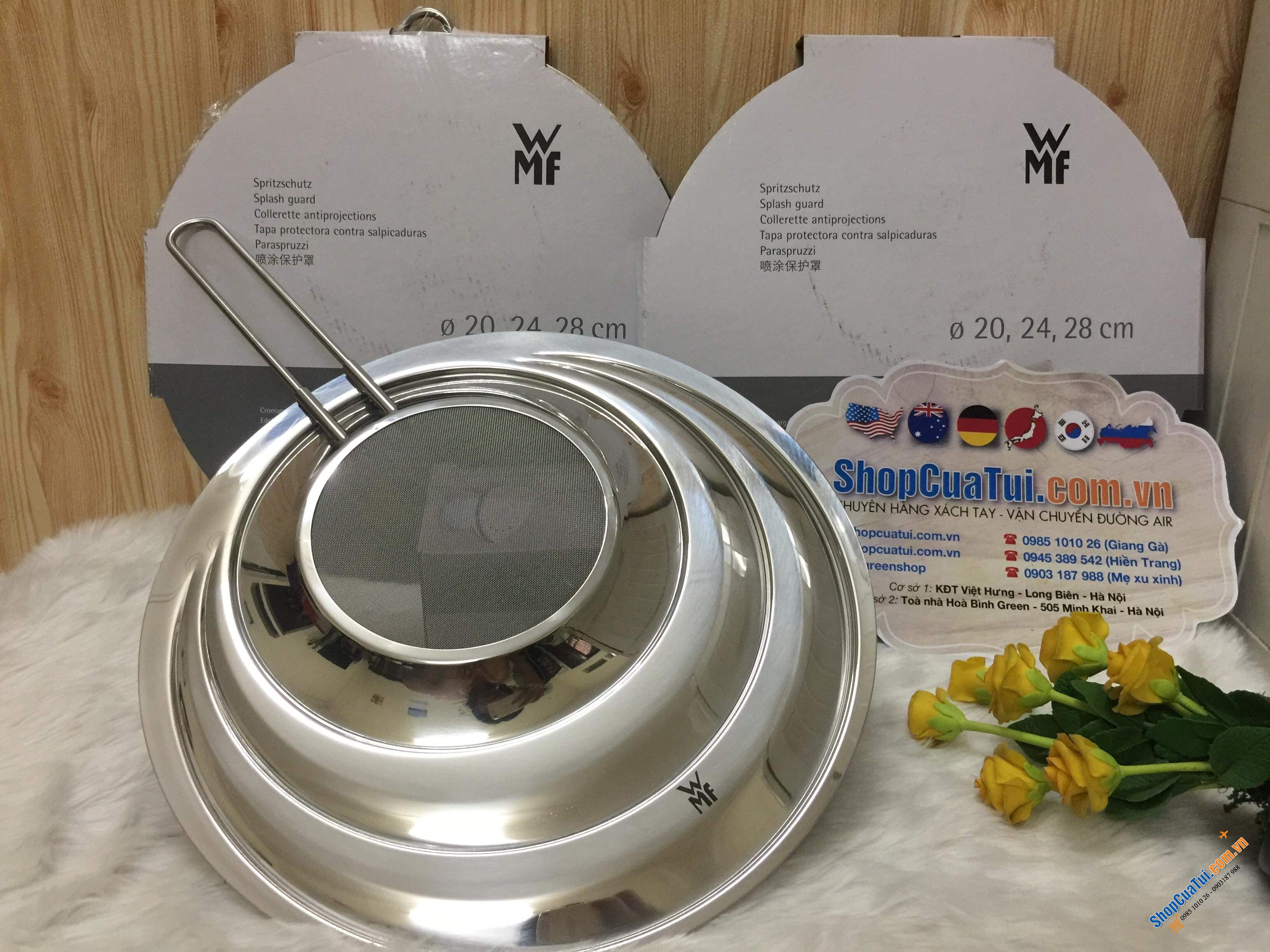 CHẮN MỠ CHẮN DẦU WMF CÓ LƯỚI THÉP THOÁT HƠI NƯỚC