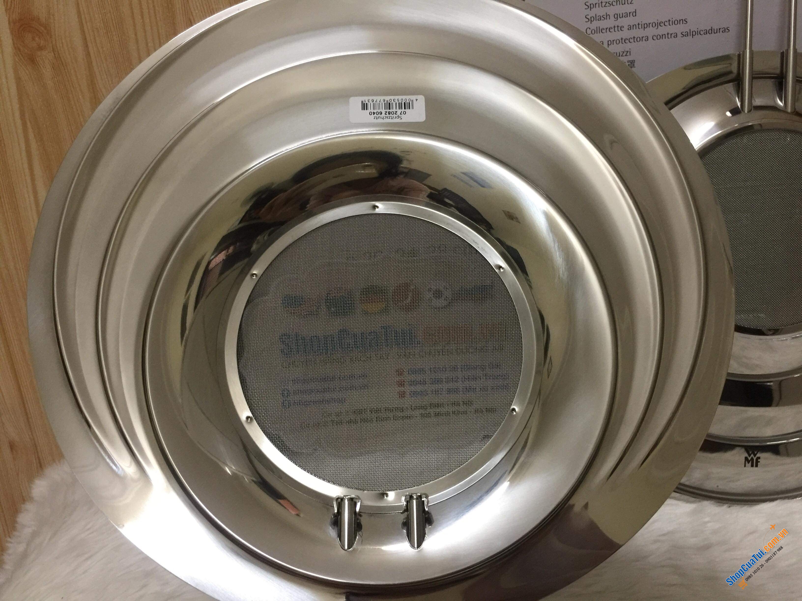 CHẮN MỠ CHẮN DẦU WMF CÓ LƯỚI THÉP THOÁT HƠI NƯỚC