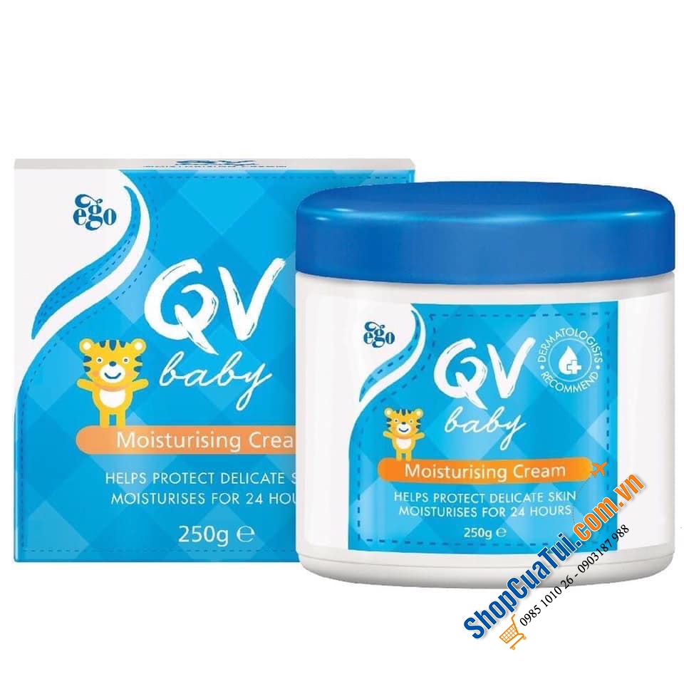 KEM DƯỠNG ẨM, TRỊ NẺ CHO BÉ QV MOISTURISING CREAM 250g