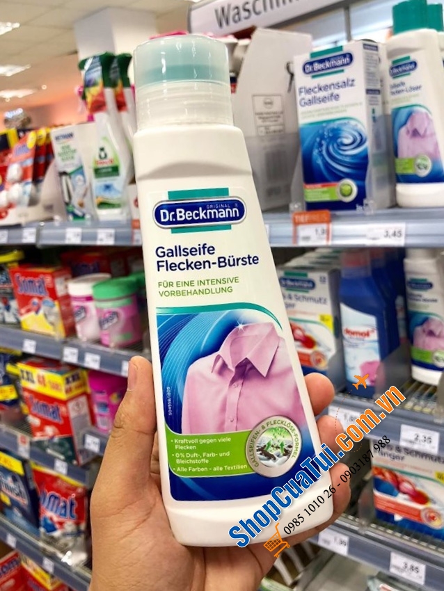 DUNG DỊCH TẨY VẾT Ố DR BECKMANN KÈM ĐẦU CHỔI