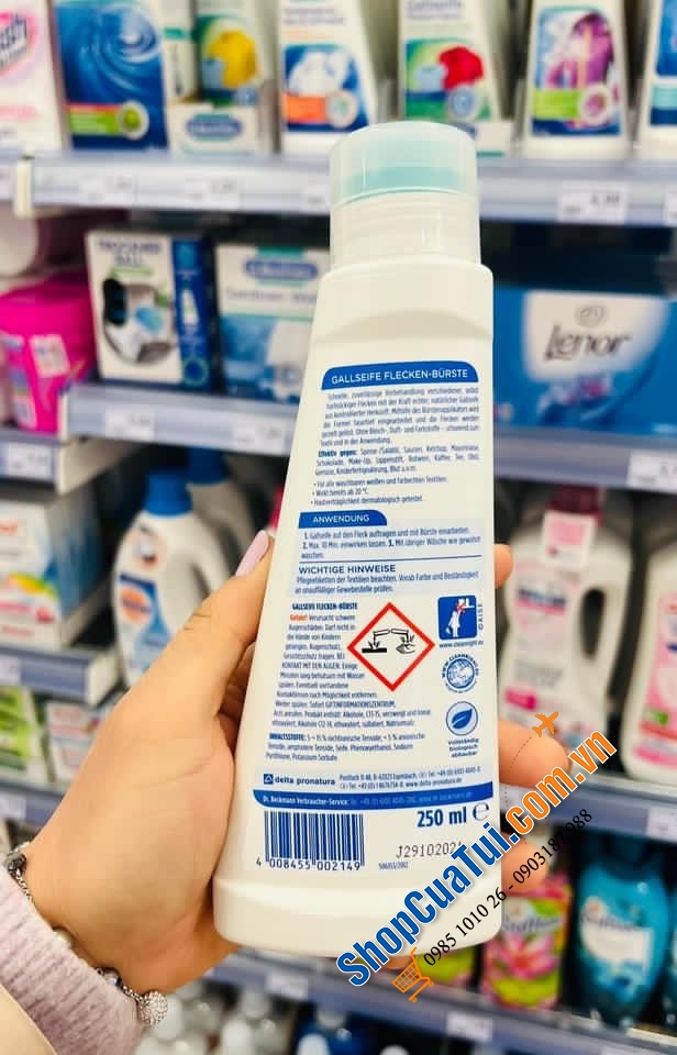DUNG DỊCH TẨY VẾT Ố DR BECKMANN KÈM ĐẦU CHỔI