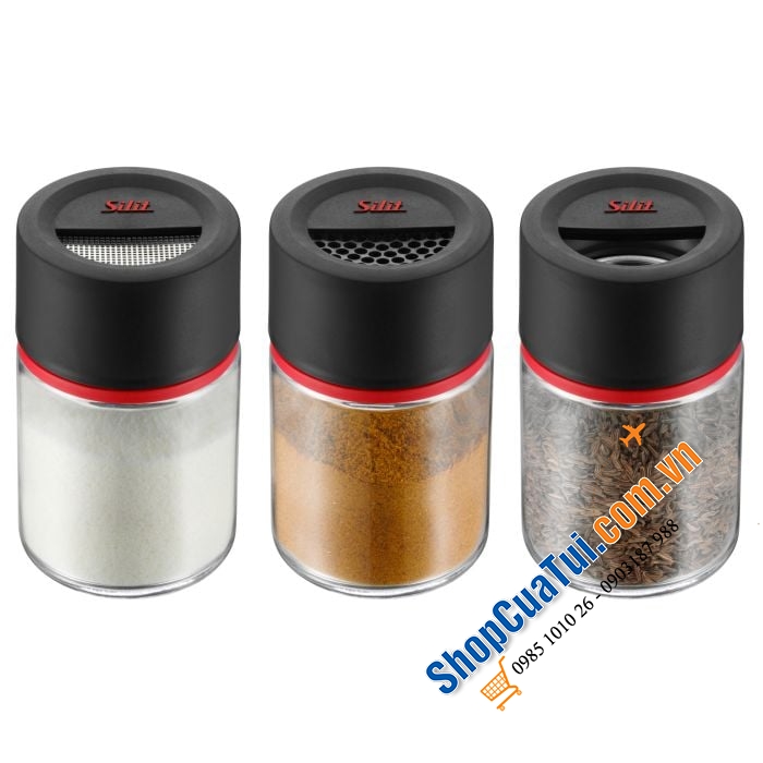 Set 3 lọ đựng gia vị Silit Storio siêu sang