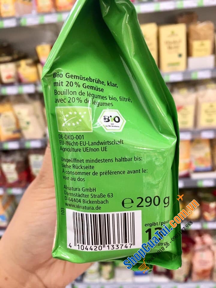 HẠT NÊM RAU CỦ QUẢ ORGANIC ALNATURA 290g