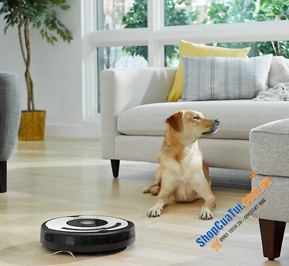 Irobot Roomba 675 - Dòng robot hút bụi tốt nhất thế giới - PHIÊN BẢN TRẮNG ĐEN