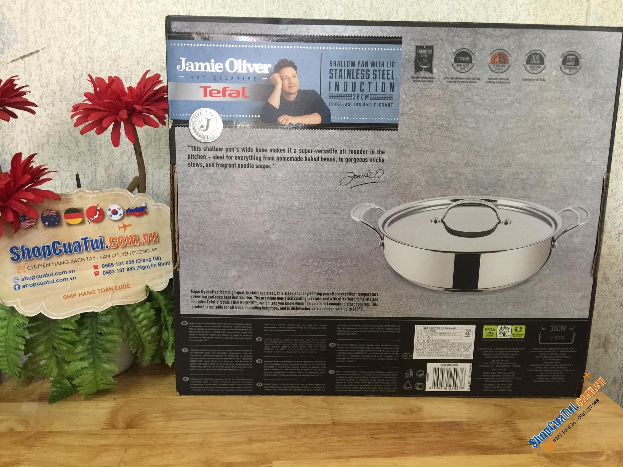 NỒI LẨU - NỒI HẦM TEFAL CHỐNG DÍNH 30 CM