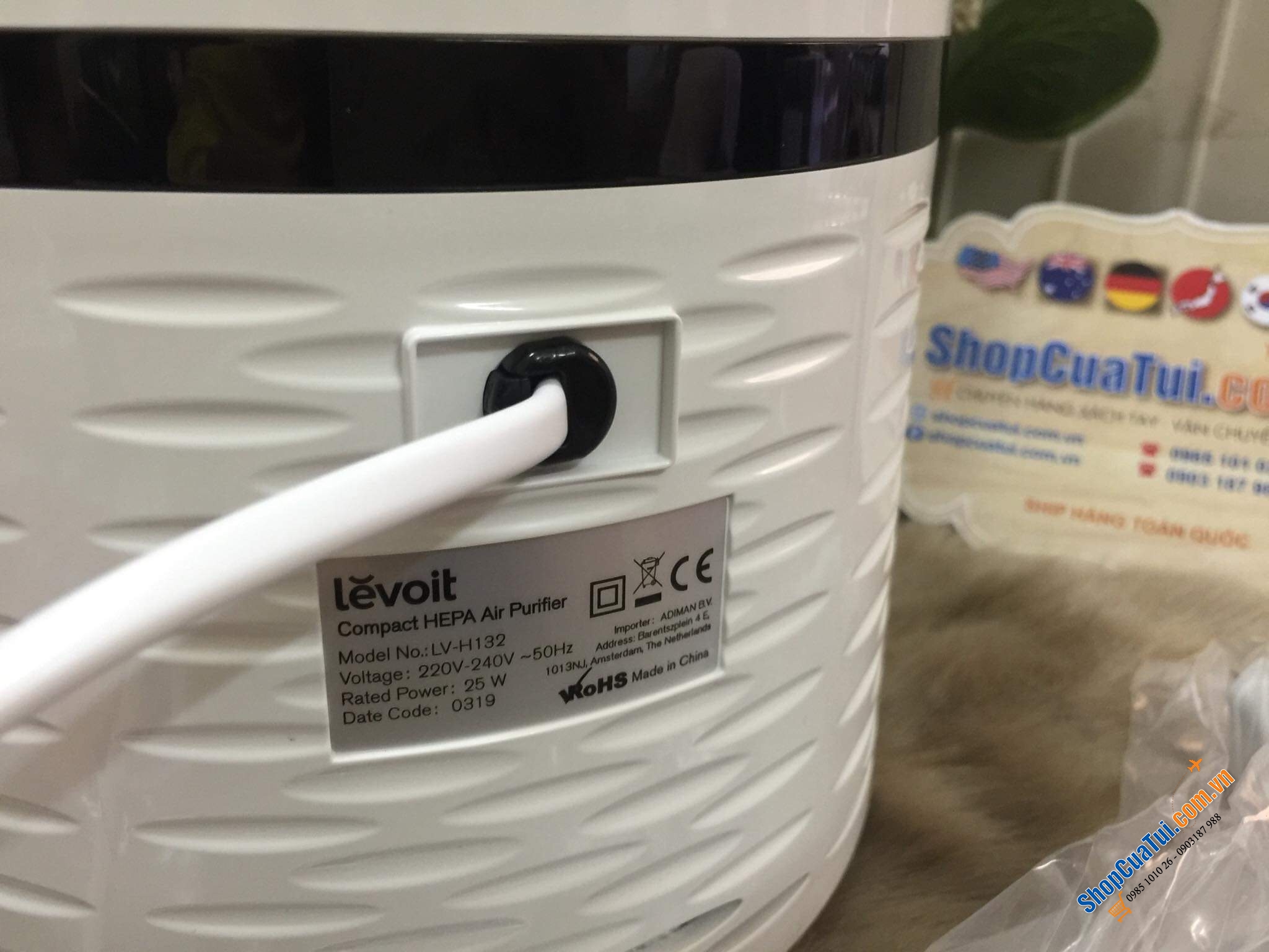 Máy lọc không khí Levoit LV-H132 68 m³/h Sản phẩm được đánh giá 5sao ở Đức