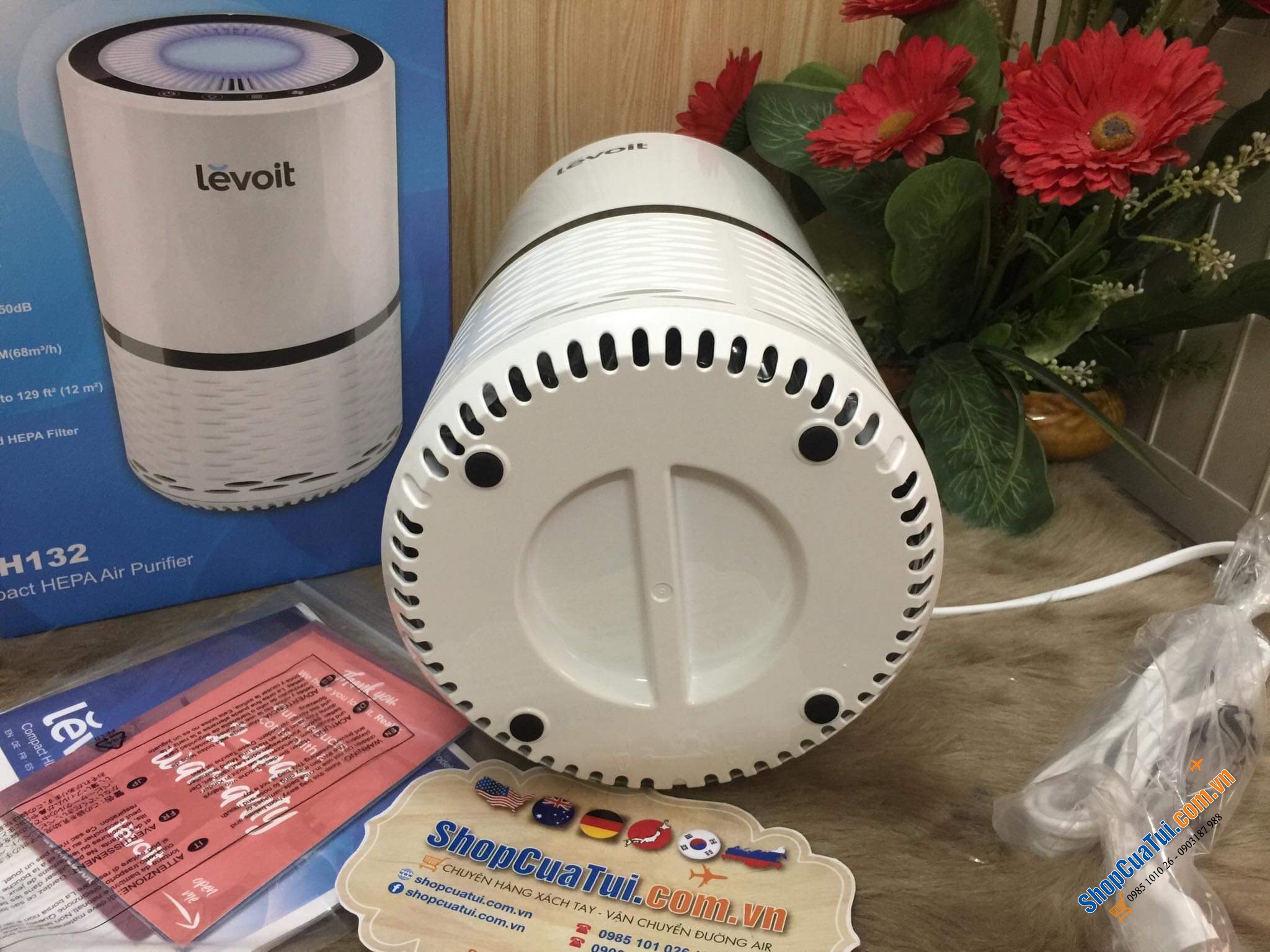 Máy lọc không khí Levoit LV-H132 68 m³/h Sản phẩm được đánh giá 5sao ở Đức