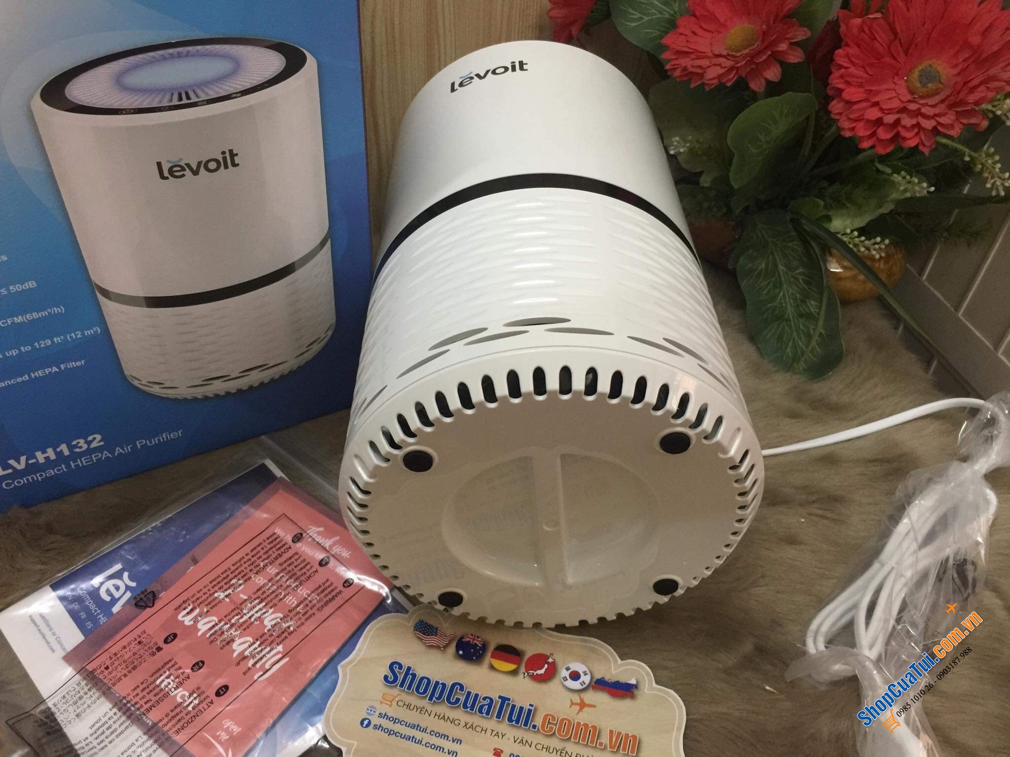 Máy lọc không khí Levoit LV-H132 68 m³/h Sản phẩm được đánh giá 5sao ở Đức