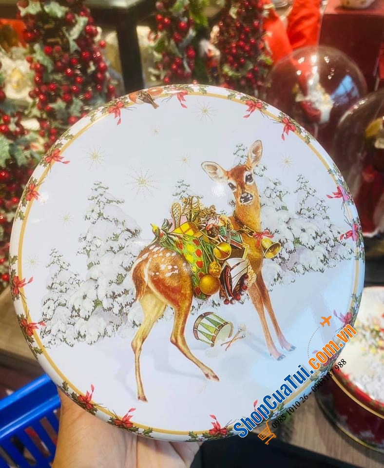 SET 3 HỘP THIẾC ĐỰNG BÁNH - TRÀ VILLEROY BOCH ĐỨC - Noel