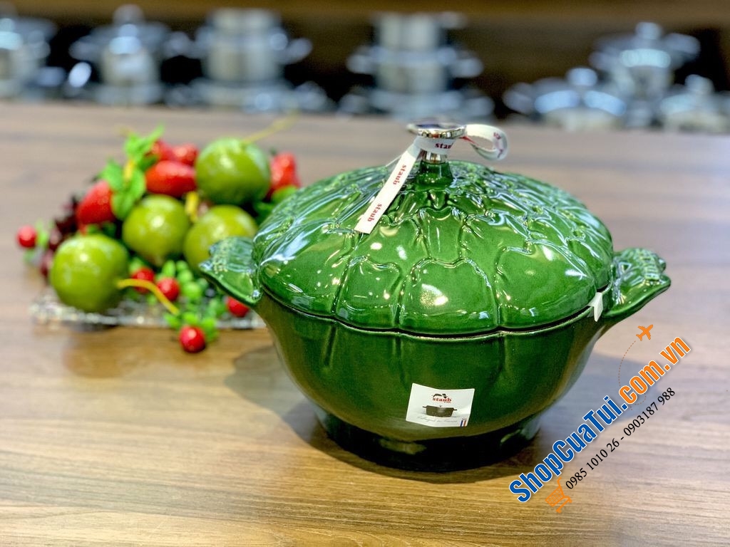 NỒI STAUB ASTISO SIÊU HIẾM 22cm XANH HÚNG QUẾ