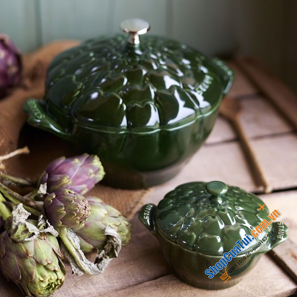 NỒI STAUB ASTISO SIÊU HIẾM 22cm XANH HÚNG QUẾ