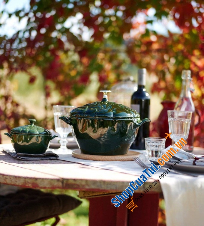 NỒI STAUB ASTISO SIÊU HIẾM 22cm XANH HÚNG QUẾ