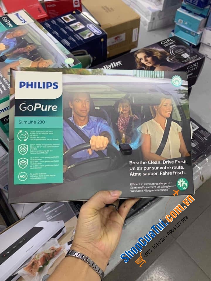 MÁY LỌC KHÔNG KHÍ PHILIPS GoPure SlimLine dùng trong ôtô